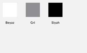 Beyaz Gri Siyah